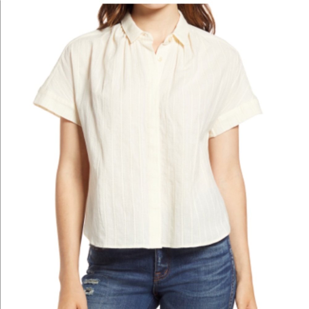 Madewell Stripe Hilltop Shirt Medium